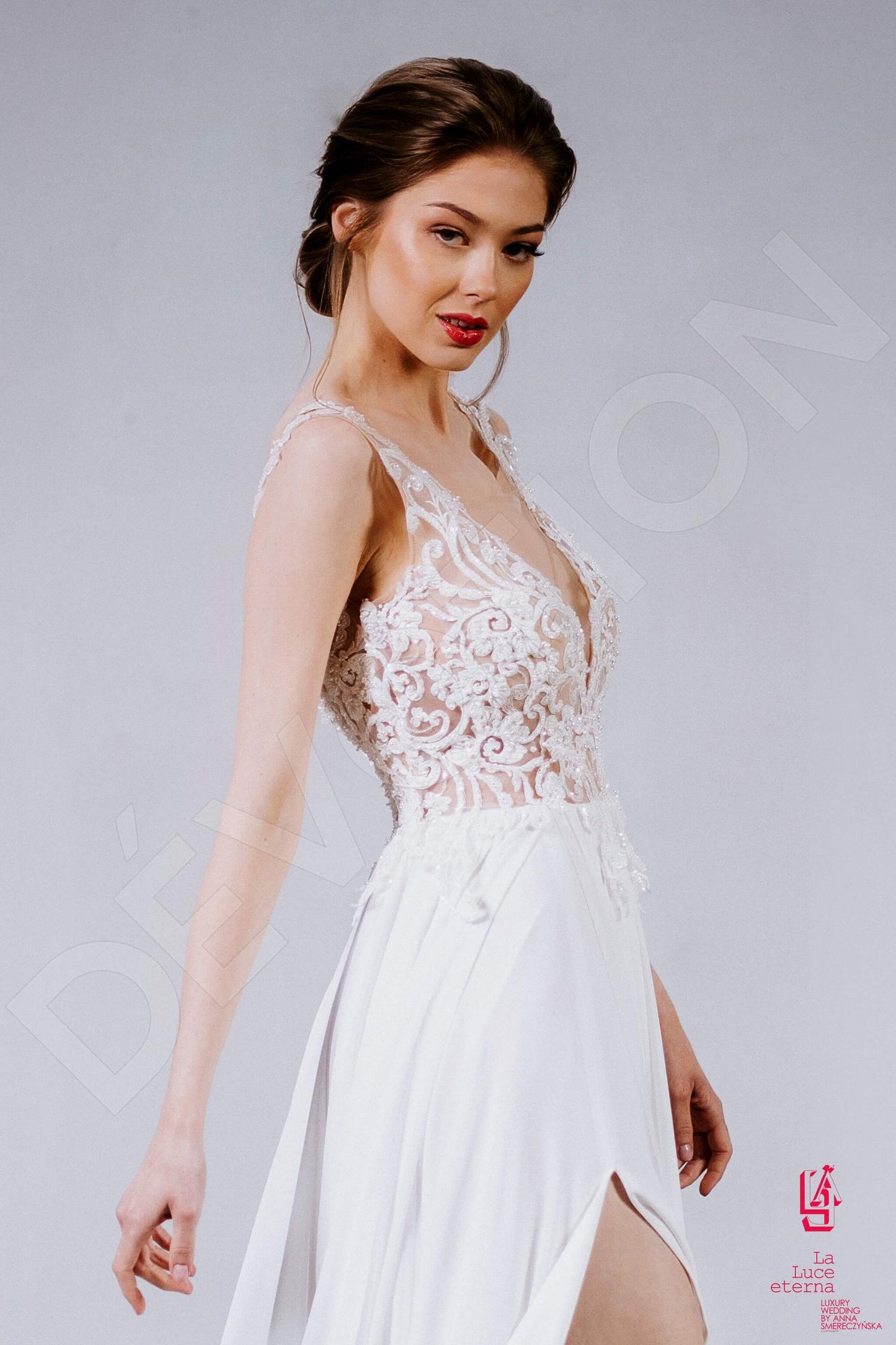 Roise Full back A-line Straps Wedding Dress 2