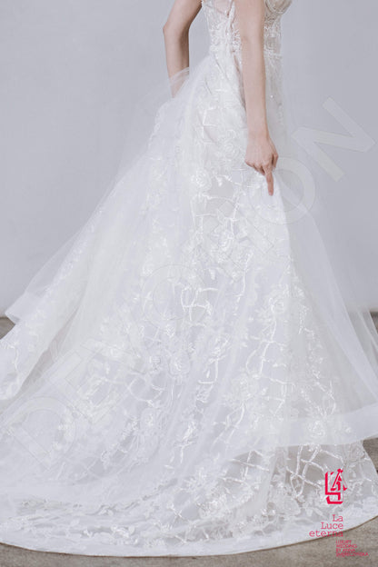 Sapiana Open back A-line Straps Wedding Dress 3