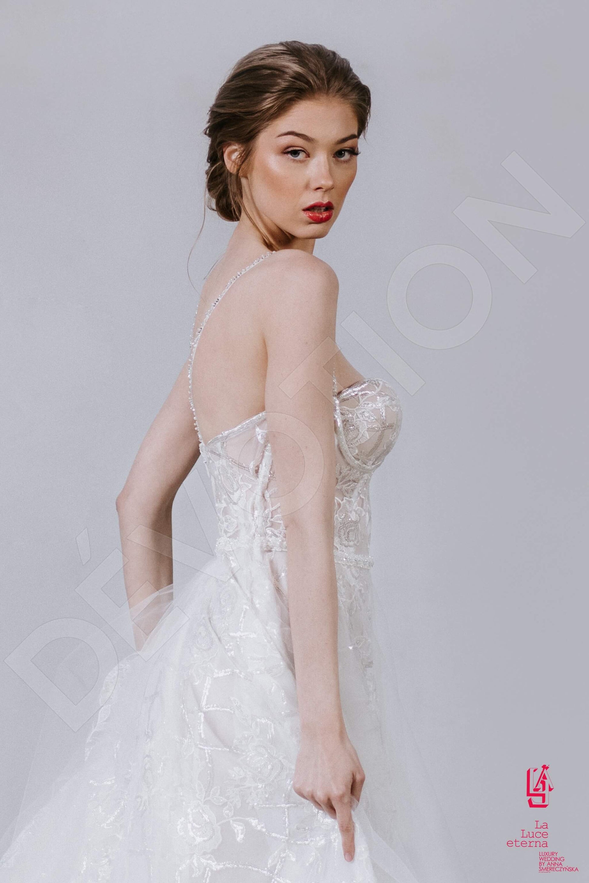 Sapiana A-line Sweetheart Ivory Silver Wedding dress