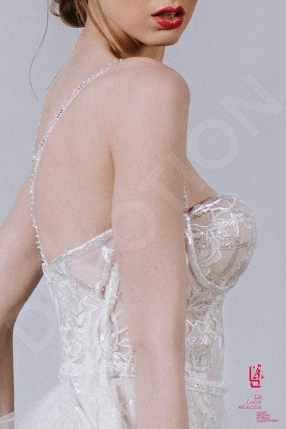 Sapiana Open back A-line Straps Wedding Dress 4