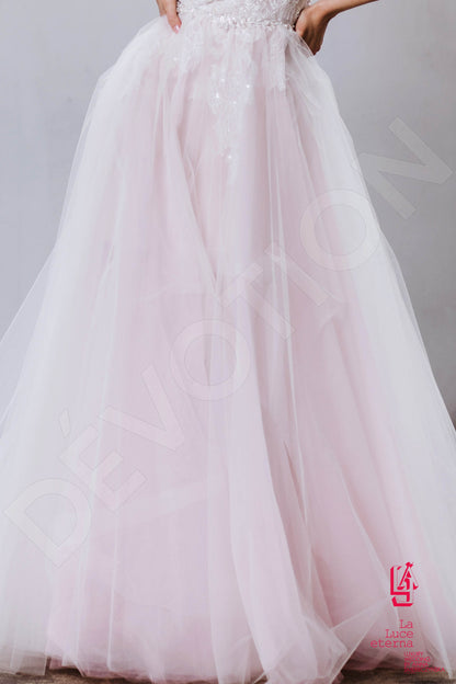 Tesela Open back A-line Straps Wedding Dress 7