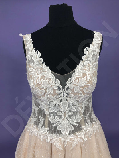 Juditta Open back A-line Sleeveless Wedding Dress 10