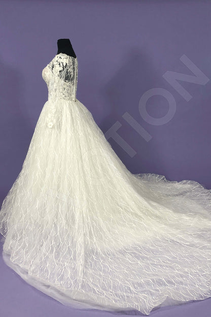 Nadina Lace up back Princess/Ball Gown Long sleeve Wedding Dress 10