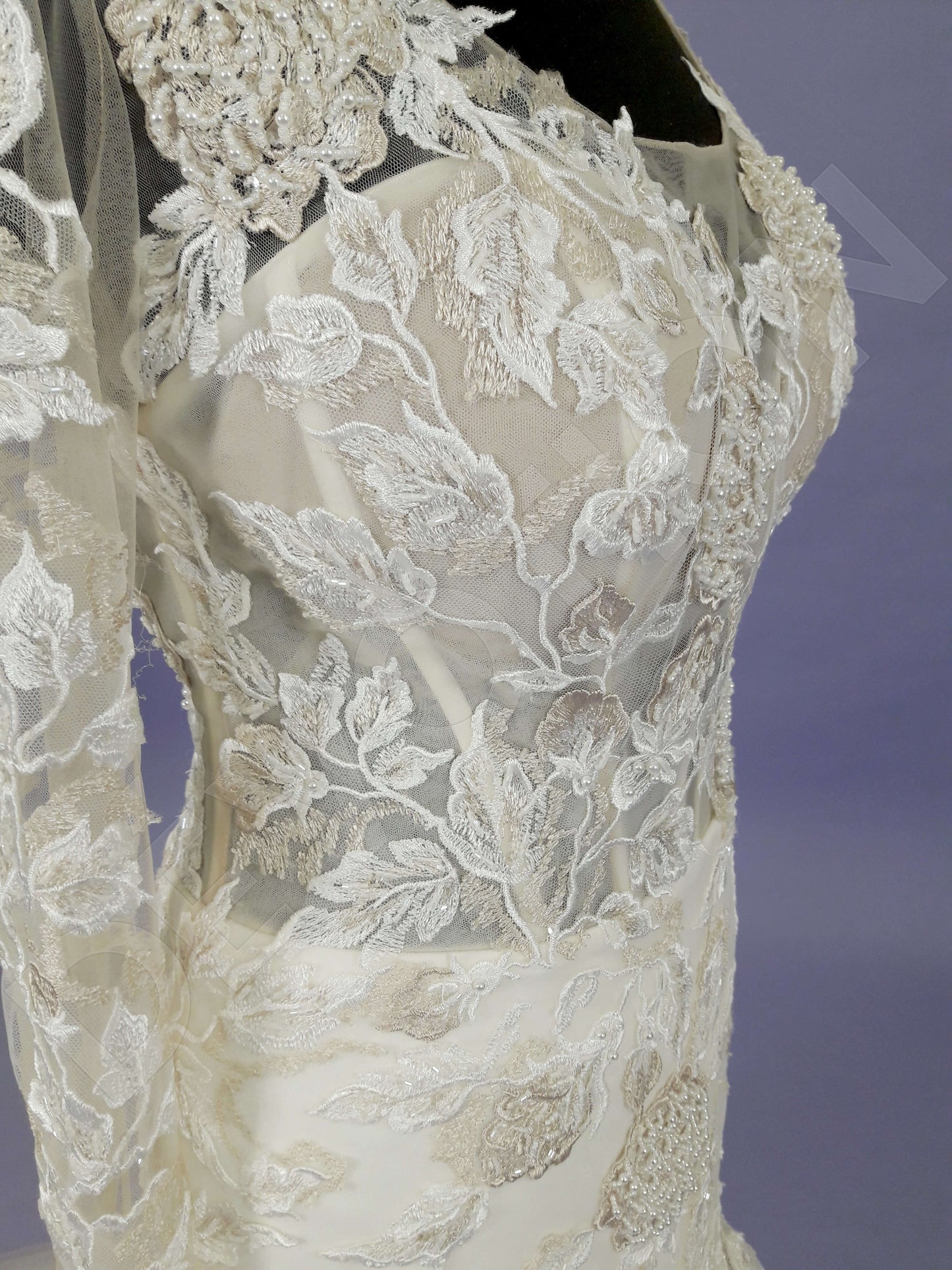 Tilde Lace up back Trumpet/Mermaid Long sleeve Wedding Dress 10