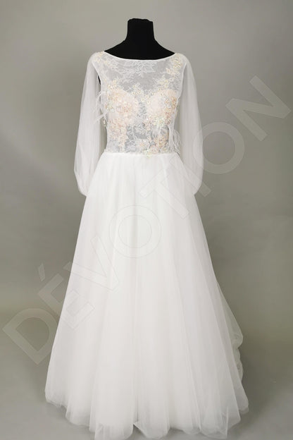 Appia Full back A-line Long sleeve Wedding Dress 8