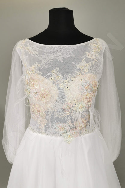 Appia Full back A-line Long sleeve Wedding Dress 11