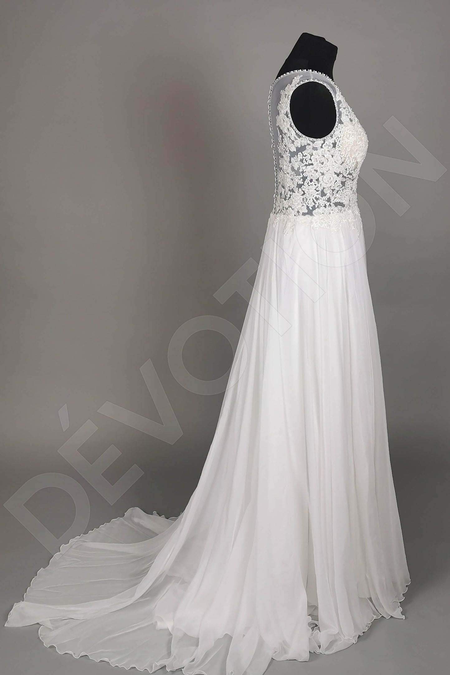 Viola Full back A-line Sleeveless Wedding Dress 10