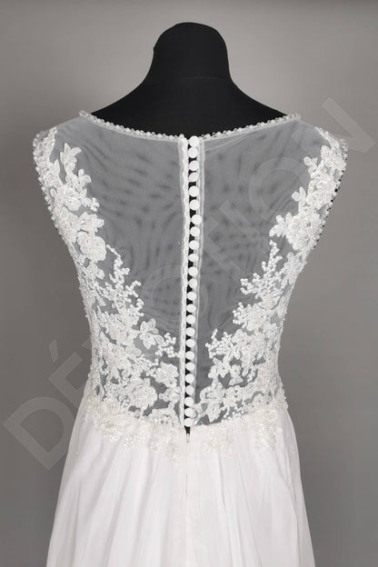 Viola Full back A-line Sleeveless Wedding Dress 11