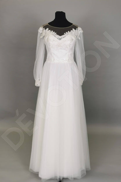Annoris Full back A-line Long sleeve Wedding Dress 8