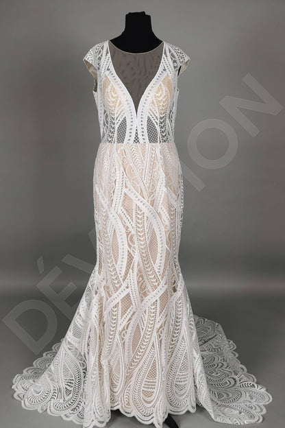 Kiona Full back Trumpet/Mermaid Sleeveless Wedding Dress 8