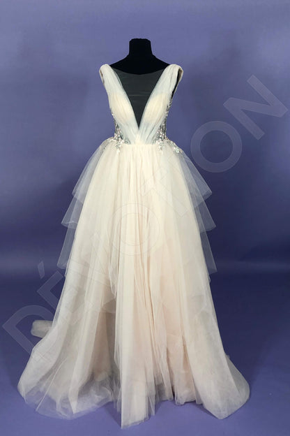 Marketta Open back A-line Sleeveless Wedding Dress 8