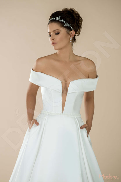 Amonna Open back A-line Sleeveless Wedding Dress 2