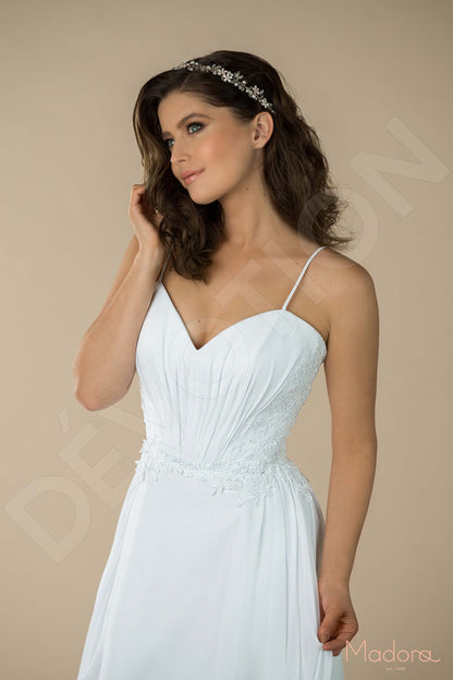 Liviy Open back A-line Straps Wedding Dress 2
