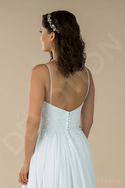 Liviy Open back A-line Straps Wedding Dress 6