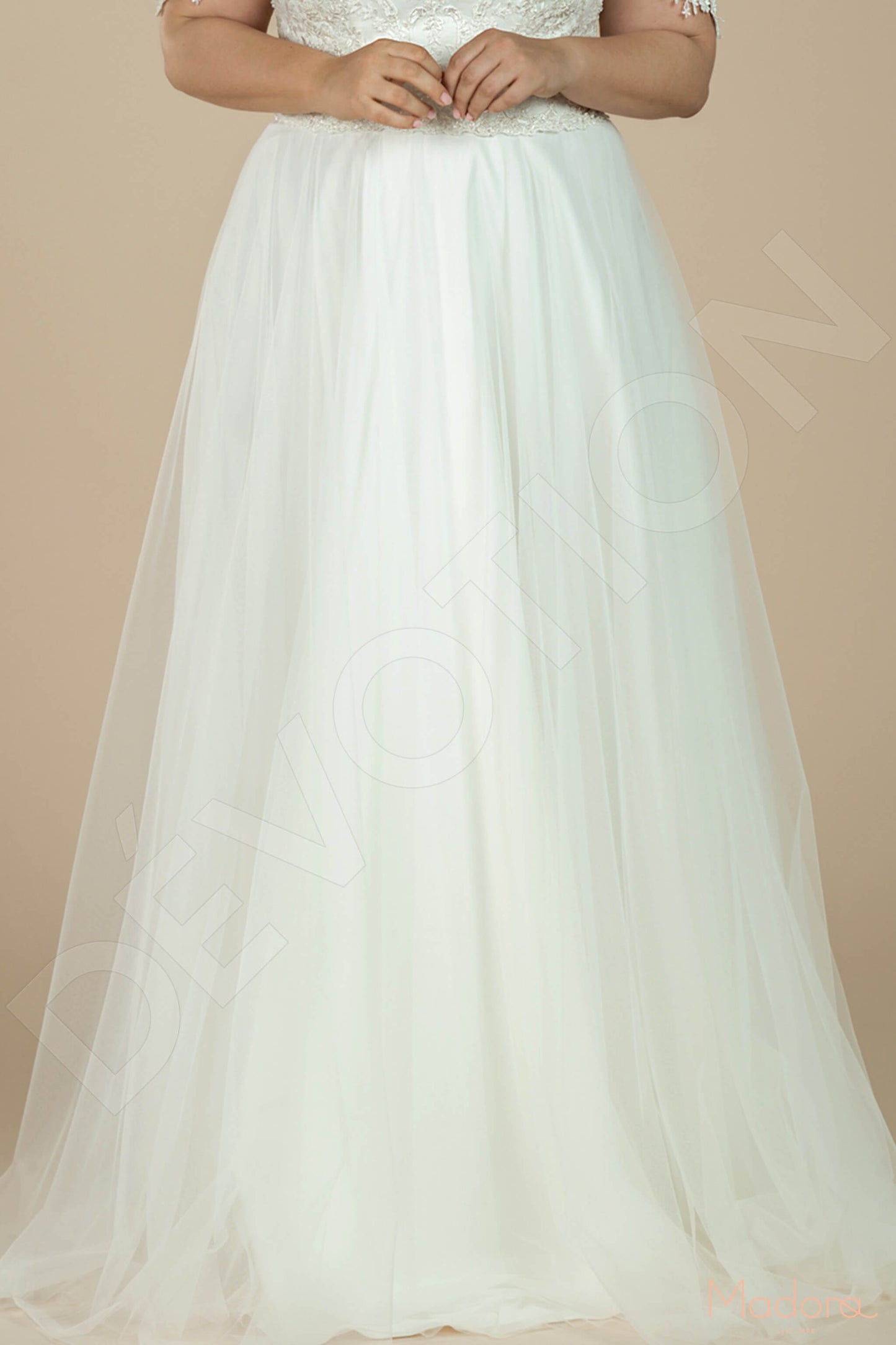 Begonna Open back A-line Straps Wedding Dress 5