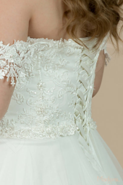Begonna Open back A-line Straps Wedding Dress 6