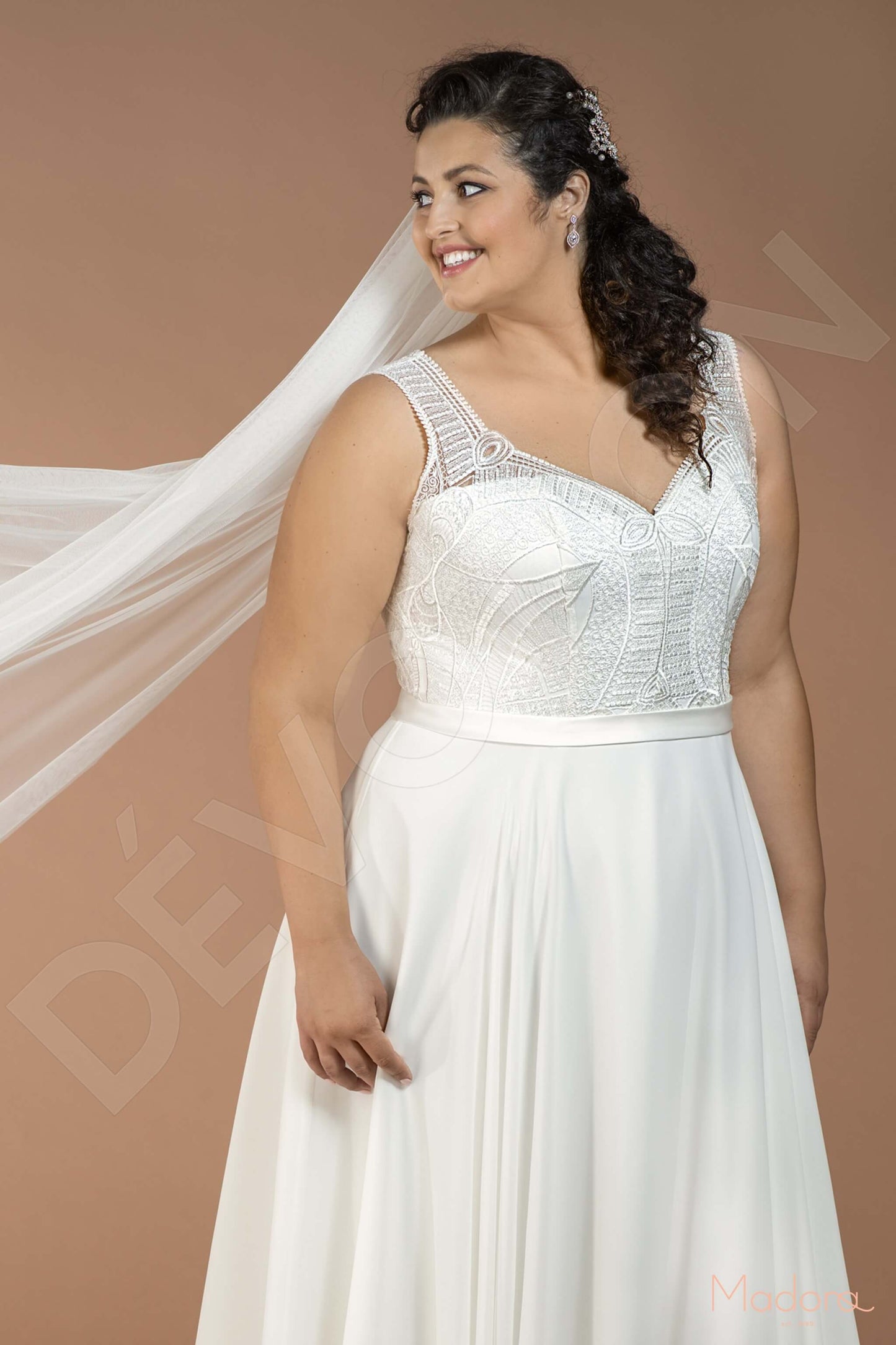 Calliope Open back A-line Sleeveless Wedding Dress 2