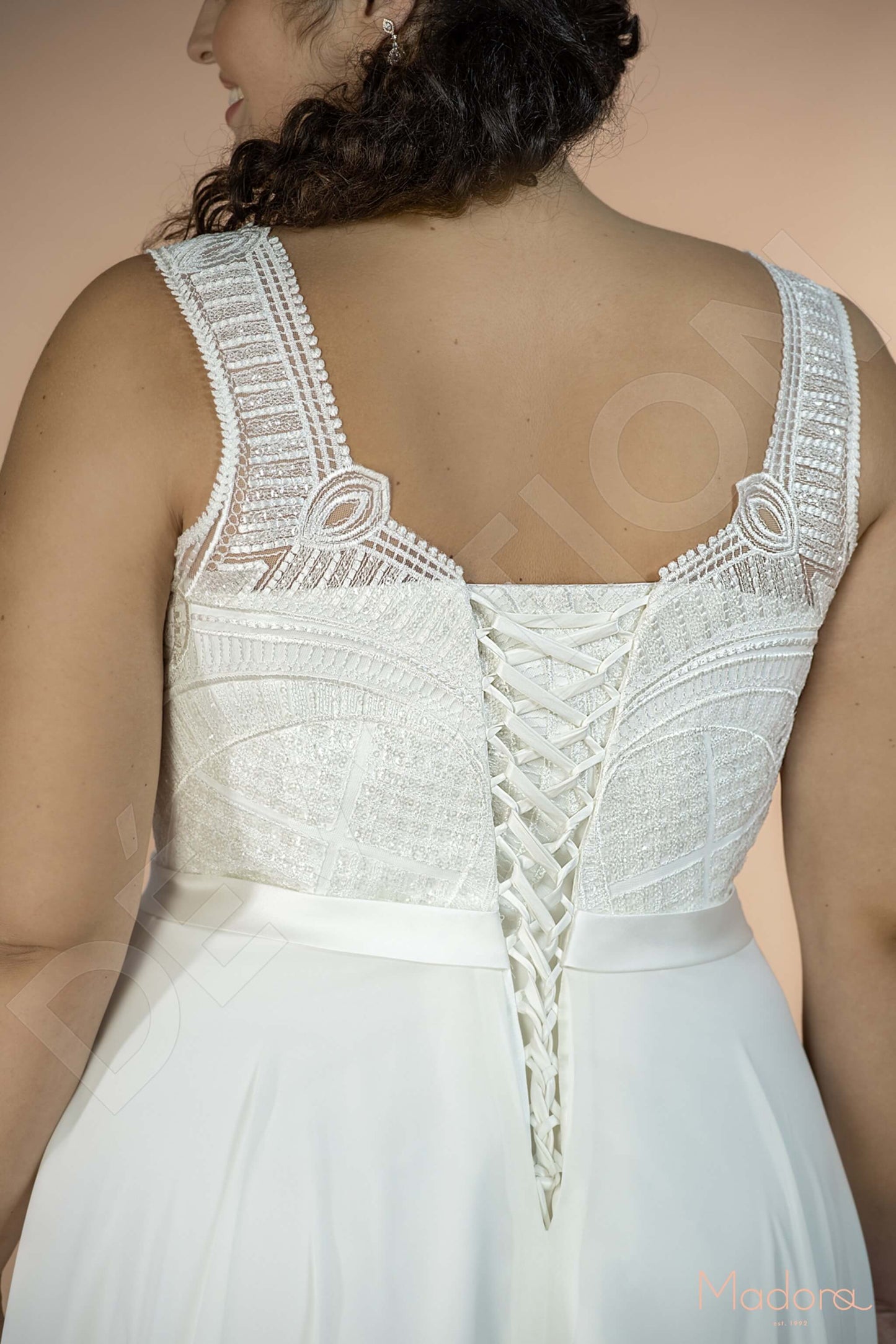 Calliope Open back A-line Sleeveless Wedding Dress 3