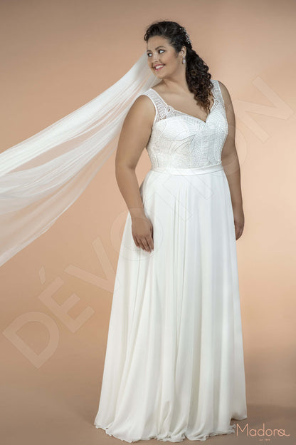 Calliope Open back A-line Sleeveless Wedding Dress 4