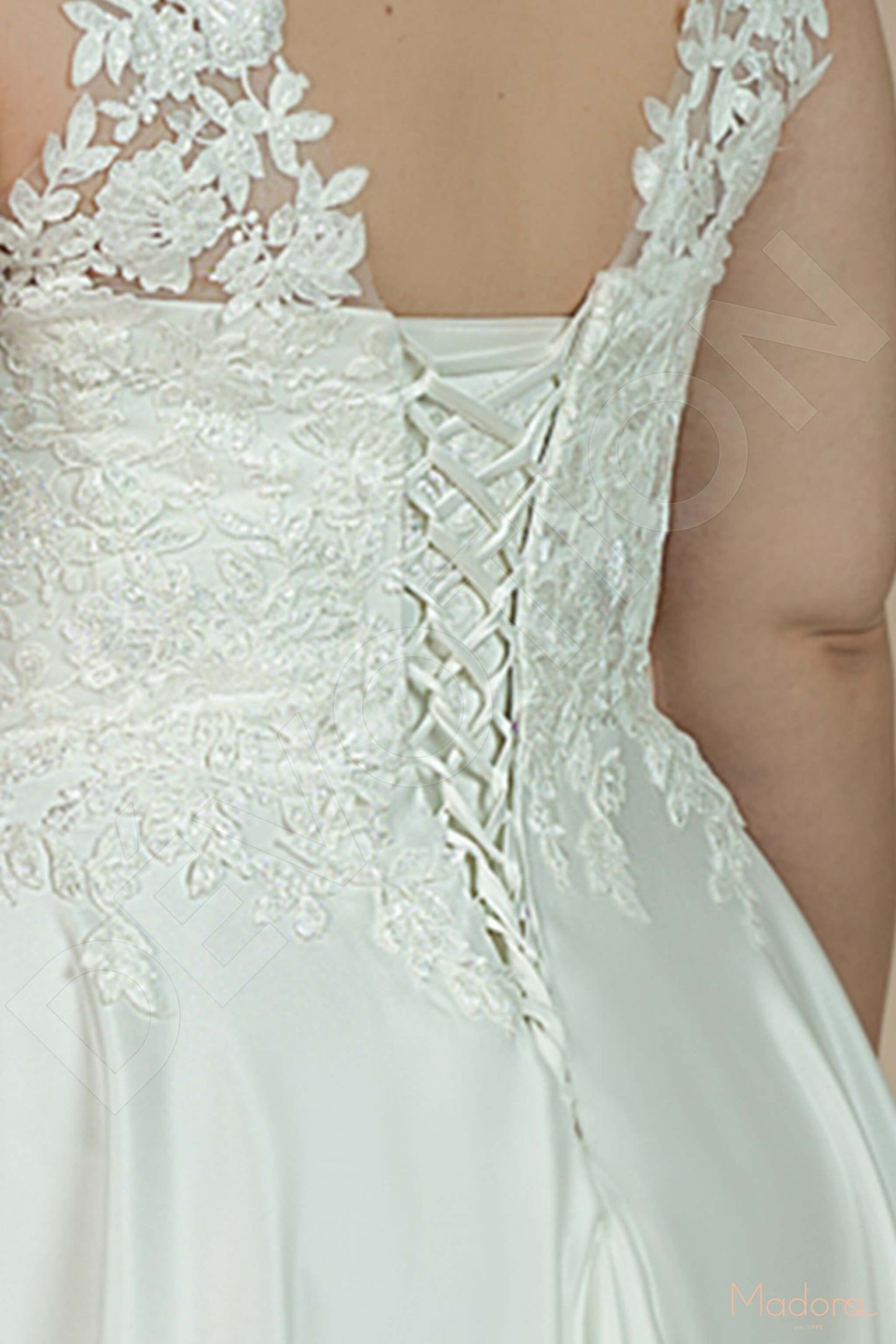 Harlow Open back A-line Sleeveless Wedding Dress 7