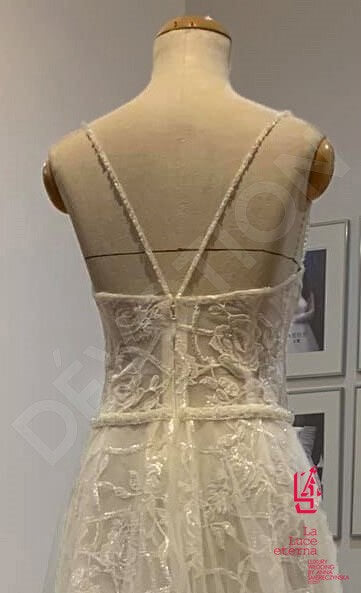 Sapiana Open back A-line Straps Wedding Dress 7