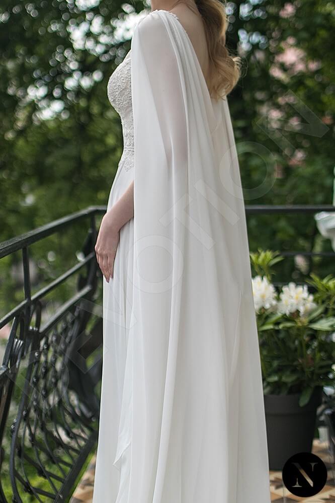 Emely Open back A-line Sleeveless Wedding Dress 7