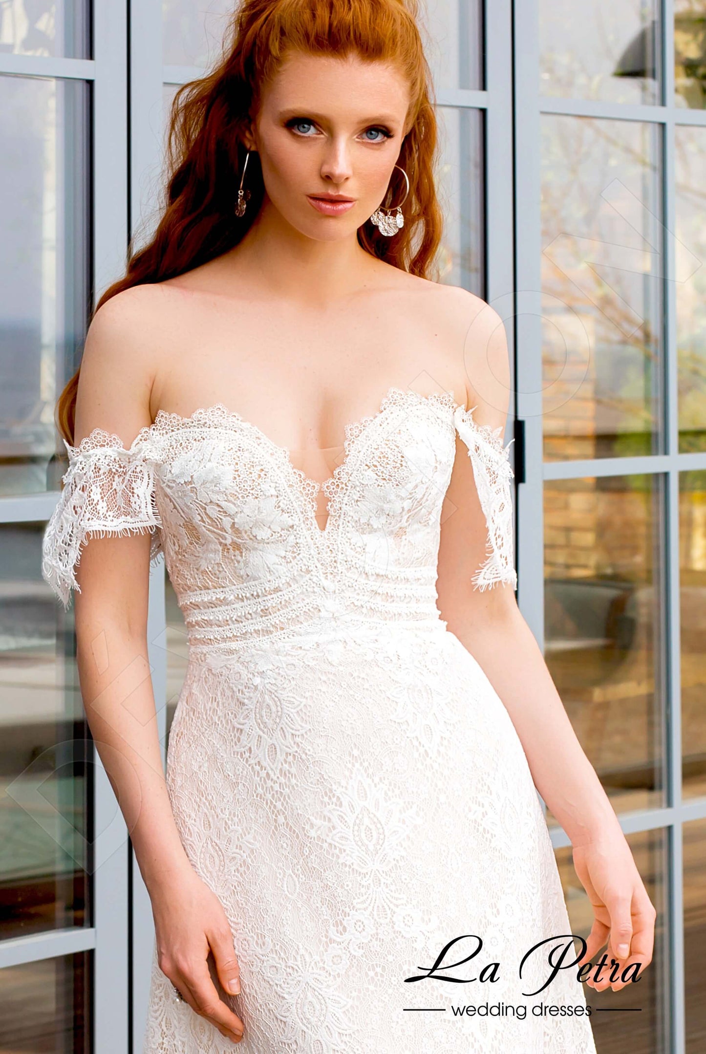 Ovia Open back A-line Sleeveless Wedding Dress 5