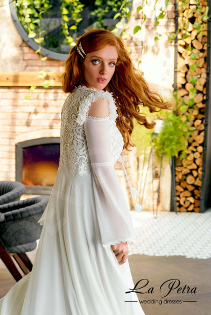 Jilly Open back A-line Sleeveless Wedding Dress 10