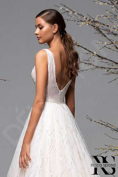 Alba Open back A-line Sleeveless Wedding Dress 3