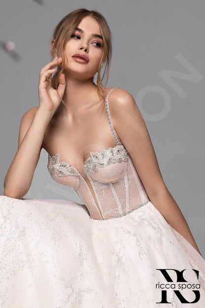Chiala Open back A-line Sleeveless Wedding Dress 10