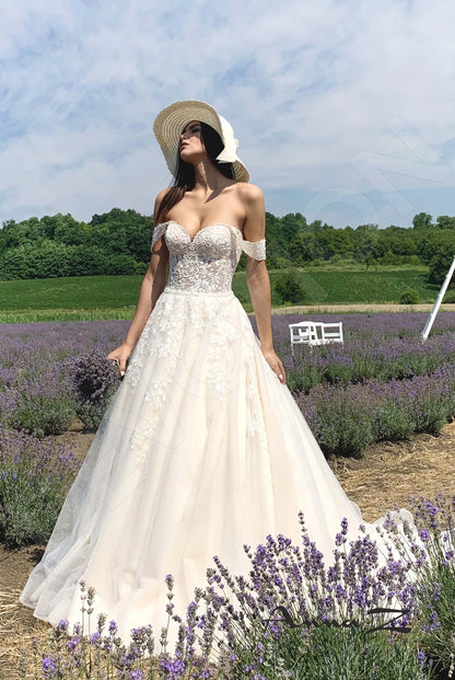Belinda Open back A-line Straps Wedding Dress 12