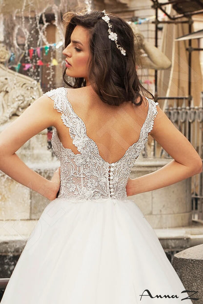 Orinne Open back Princess/Ball Gown Sleeveless Wedding Dress 3