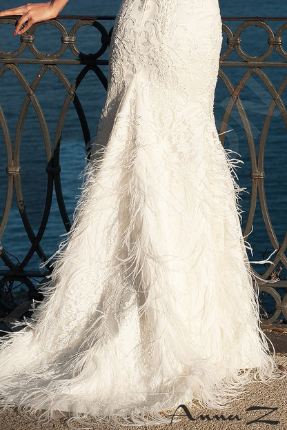 Mavritana Full back Sheath/Column Sleeveless Wedding Dress 5
