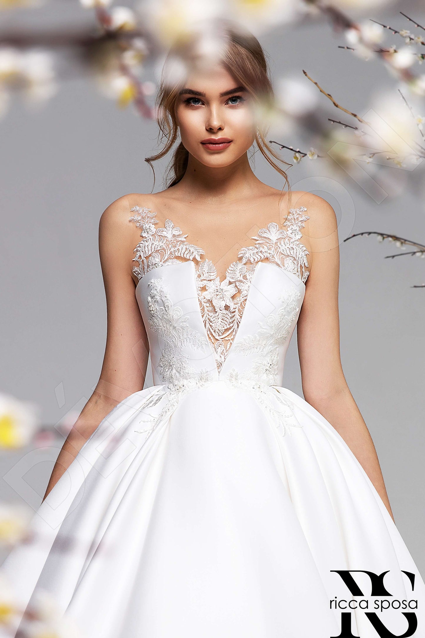 Camomilla Illusion back Princess/Ball Gown Sleeveless Wedding Dress 2