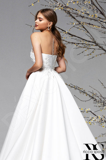 Camomilla Illusion back Princess/Ball Gown Sleeveless Wedding Dress 3