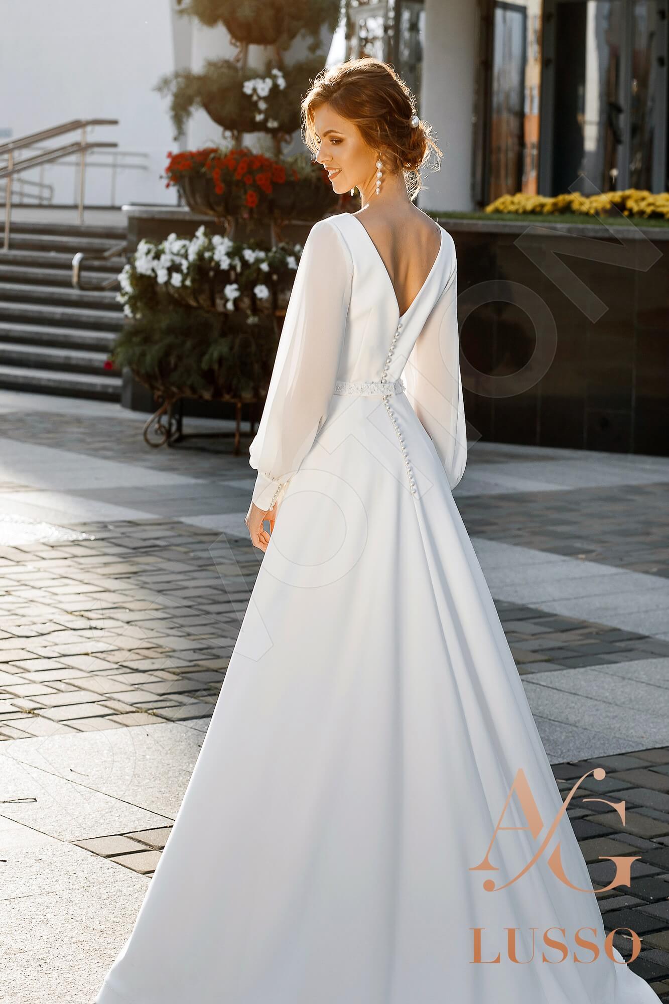 Bethan Open back A-line Long sleeve Wedding Dress 2