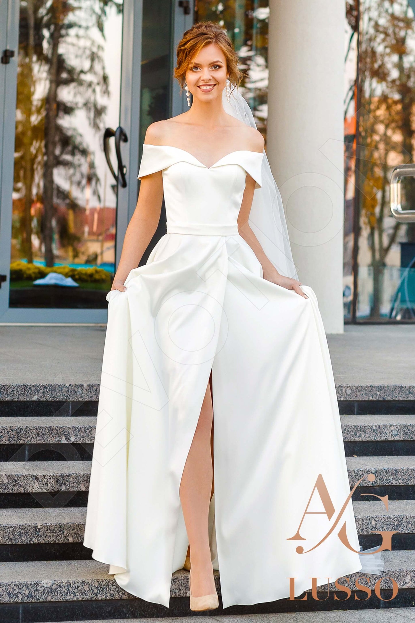 Brianna Full back A-line Sleeveless Wedding Dress 8