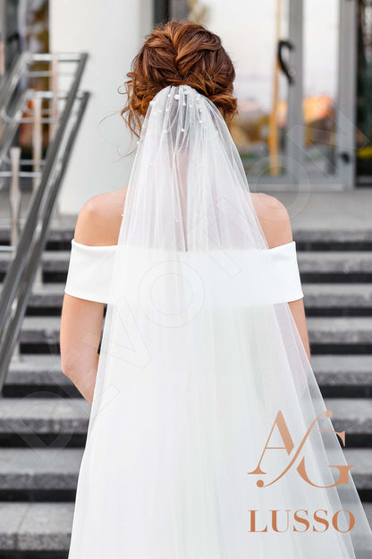 Brianna Full back A-line Sleeveless Wedding Dress 10