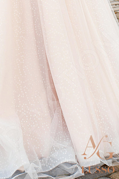 Kye Open back A-line Sleeveless Wedding Dress 7