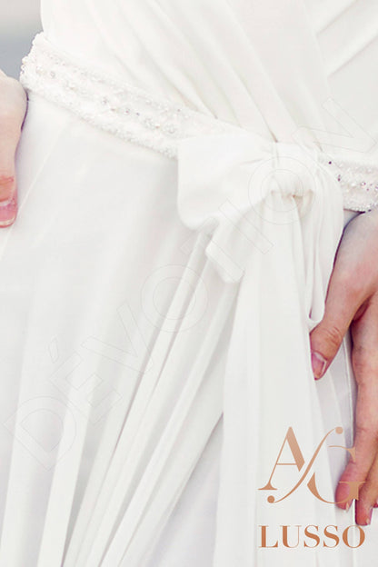 Modesta Full back A-line Long sleeve Wedding Dress 14