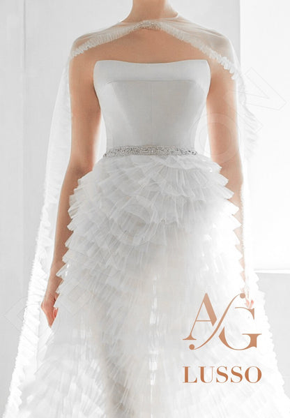 Sanita Open back A-line Strapless Wedding Dress 2