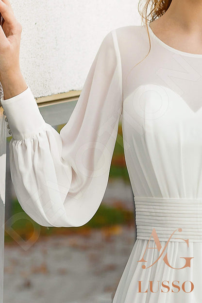 Namera Full back A-line Long sleeve Wedding Dress 6
