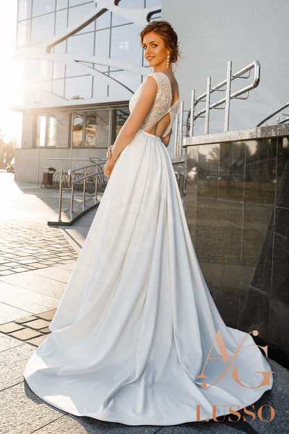 Tabitha Open back A-line Sleeveless Wedding Dress 9