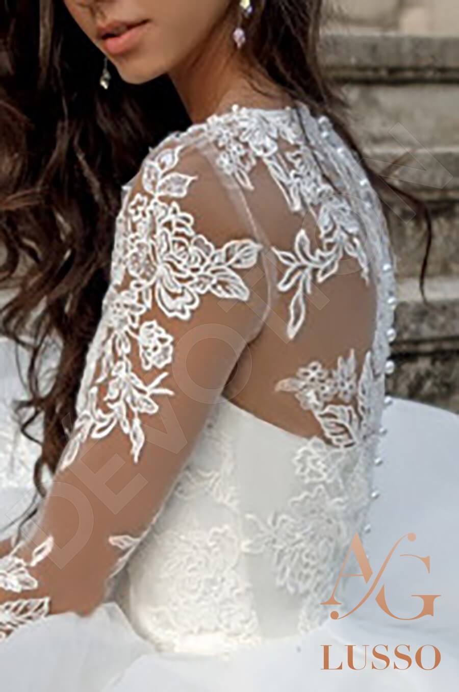 Anyka Full back Princess/Ball Gown Long sleeve Wedding Dress 6