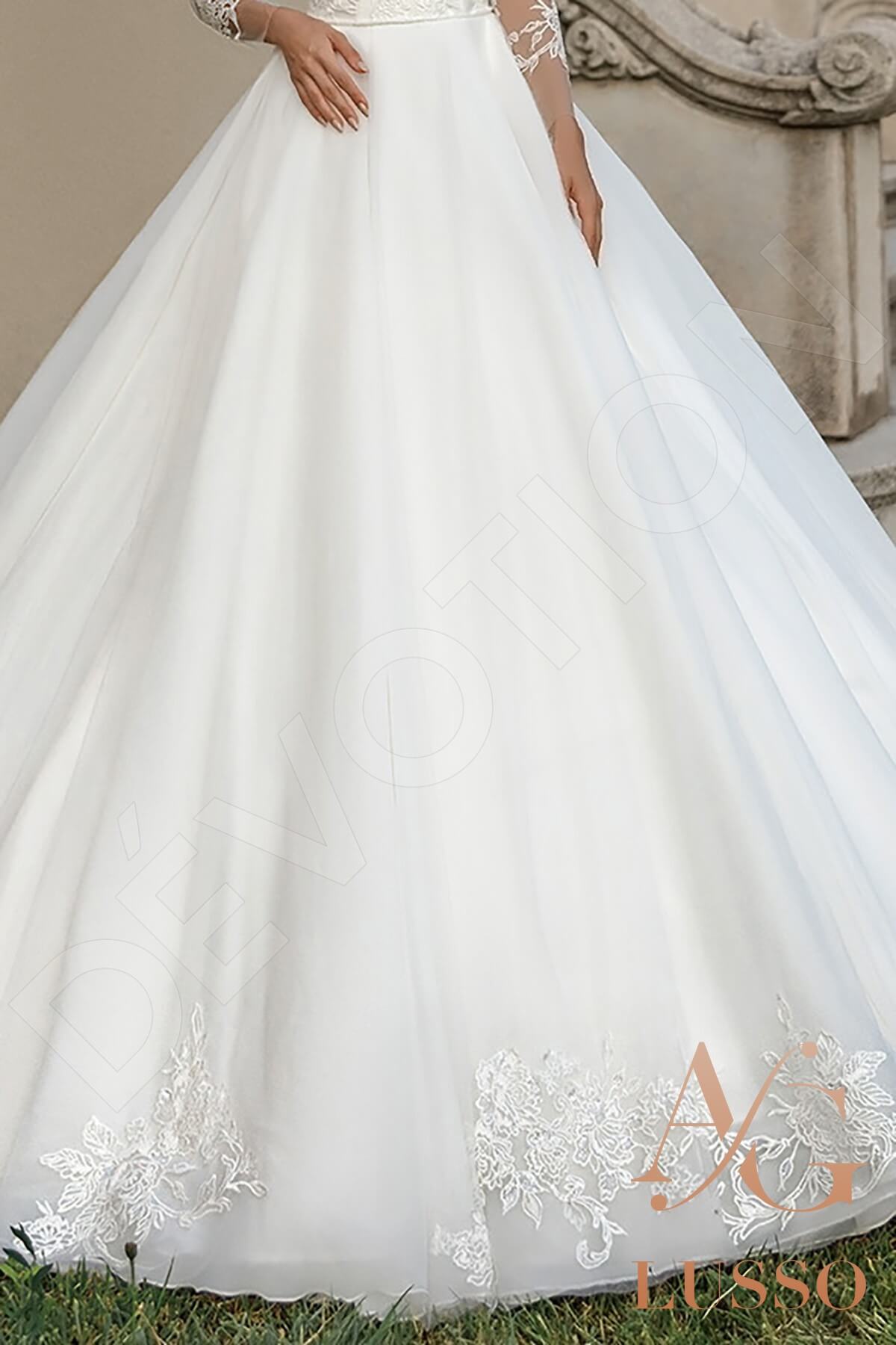 Anyka Full back Princess/Ball Gown Long sleeve Wedding Dress 4