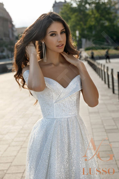 Libby Full back A-line Sleeveless Wedding Dress 2