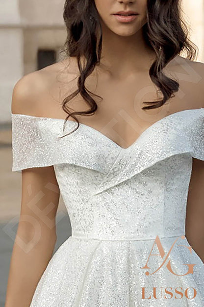 Libby Full back A-line Sleeveless Wedding Dress 5