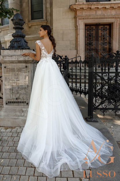 Mabely Open back A-line Sleeveless Wedding Dress 2