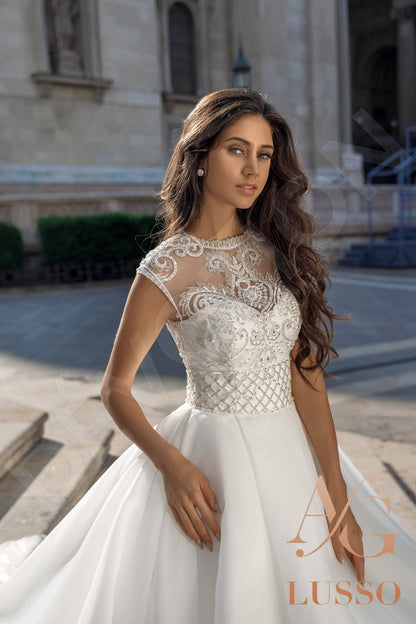 Marika Full back Princess/Ball Gown Sleeveless Wedding Dress 3