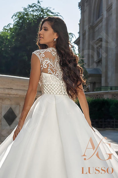 Marika Full back Princess/Ball Gown Sleeveless Wedding Dress 4